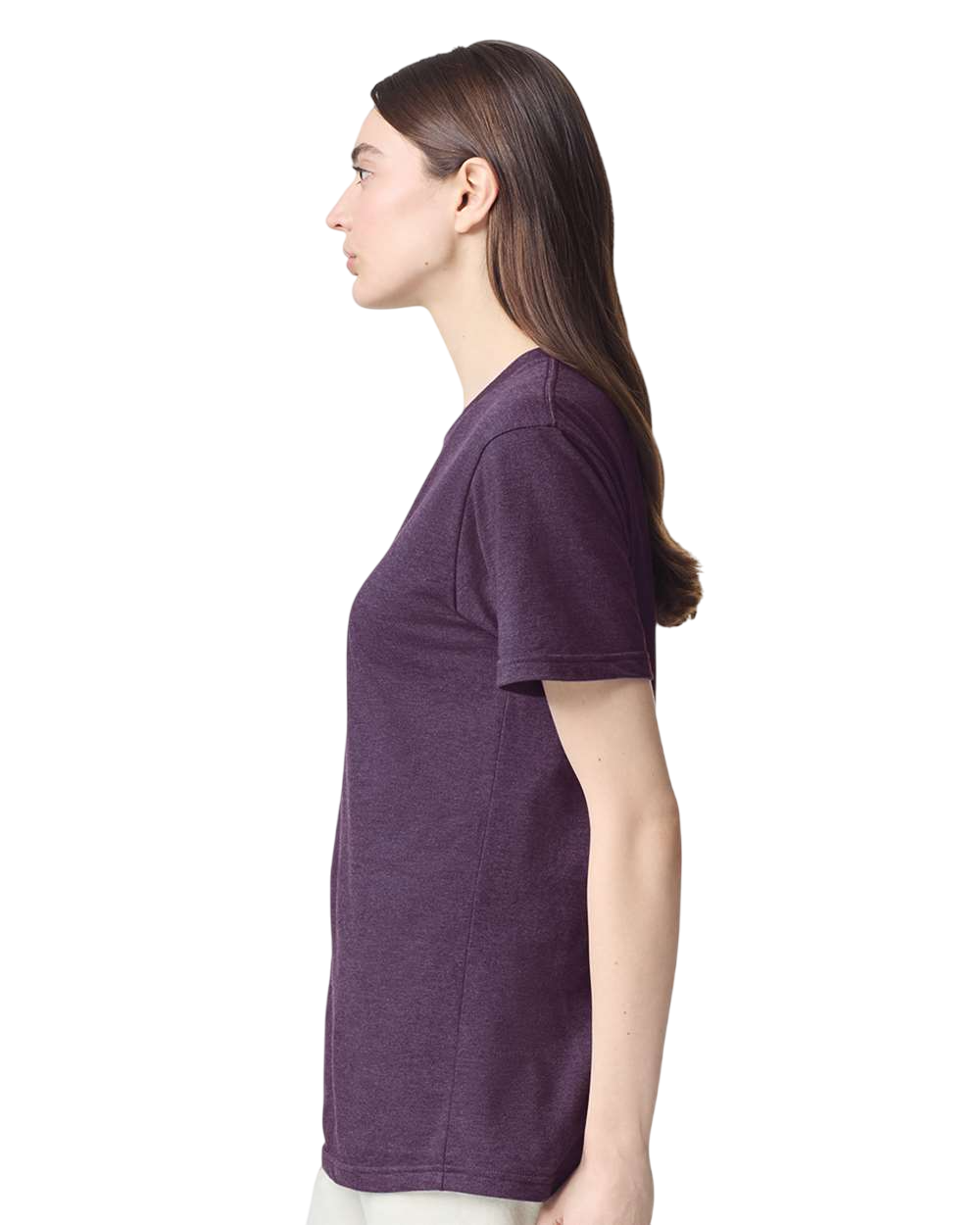 American Apparel 2001CVC Heather Eggplant