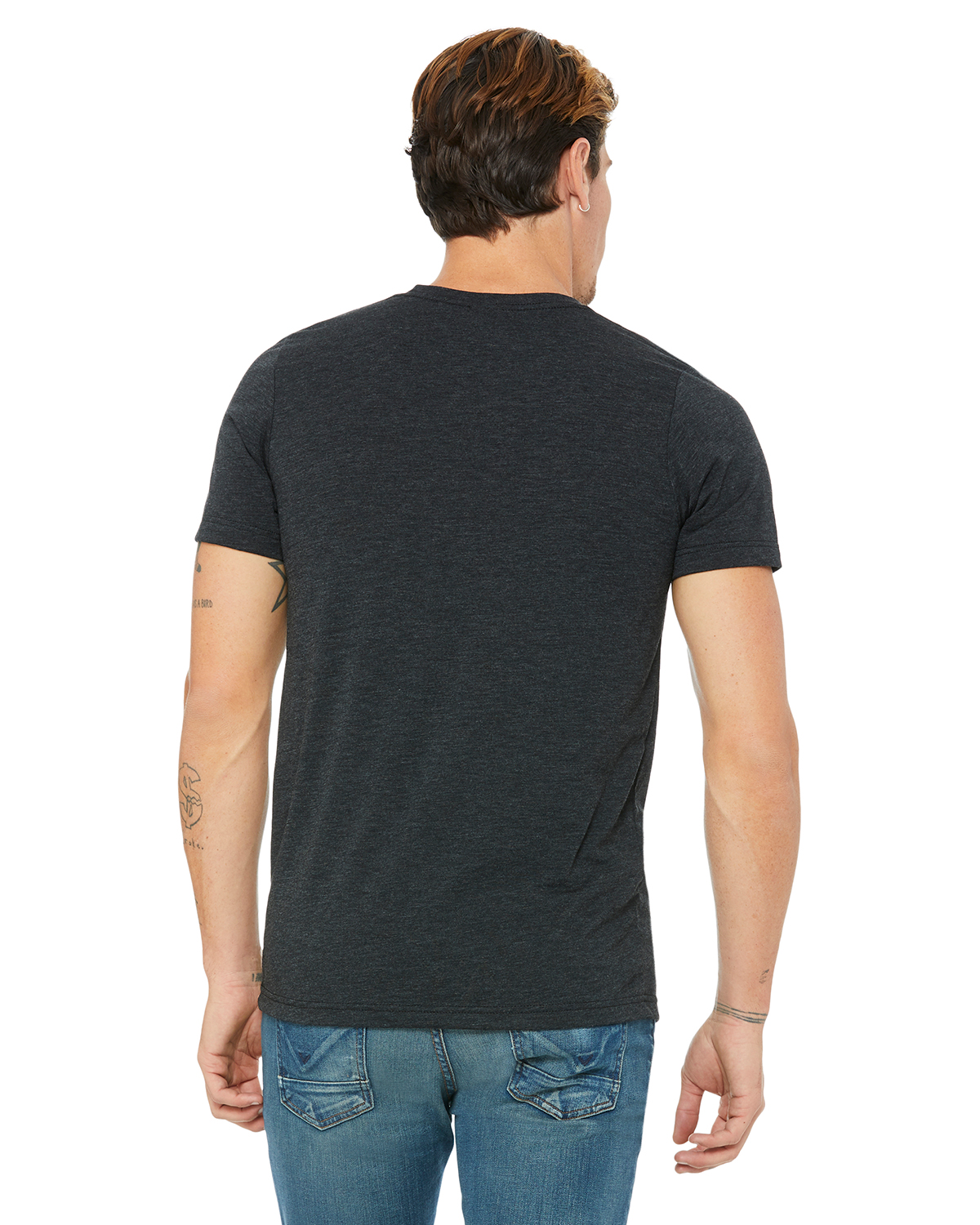 Bella Canvas Unisex Triblend T Shirt 3413 C Charcoal Black