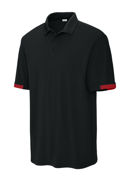 Sport-Tek ST444 Black/ Deep Red