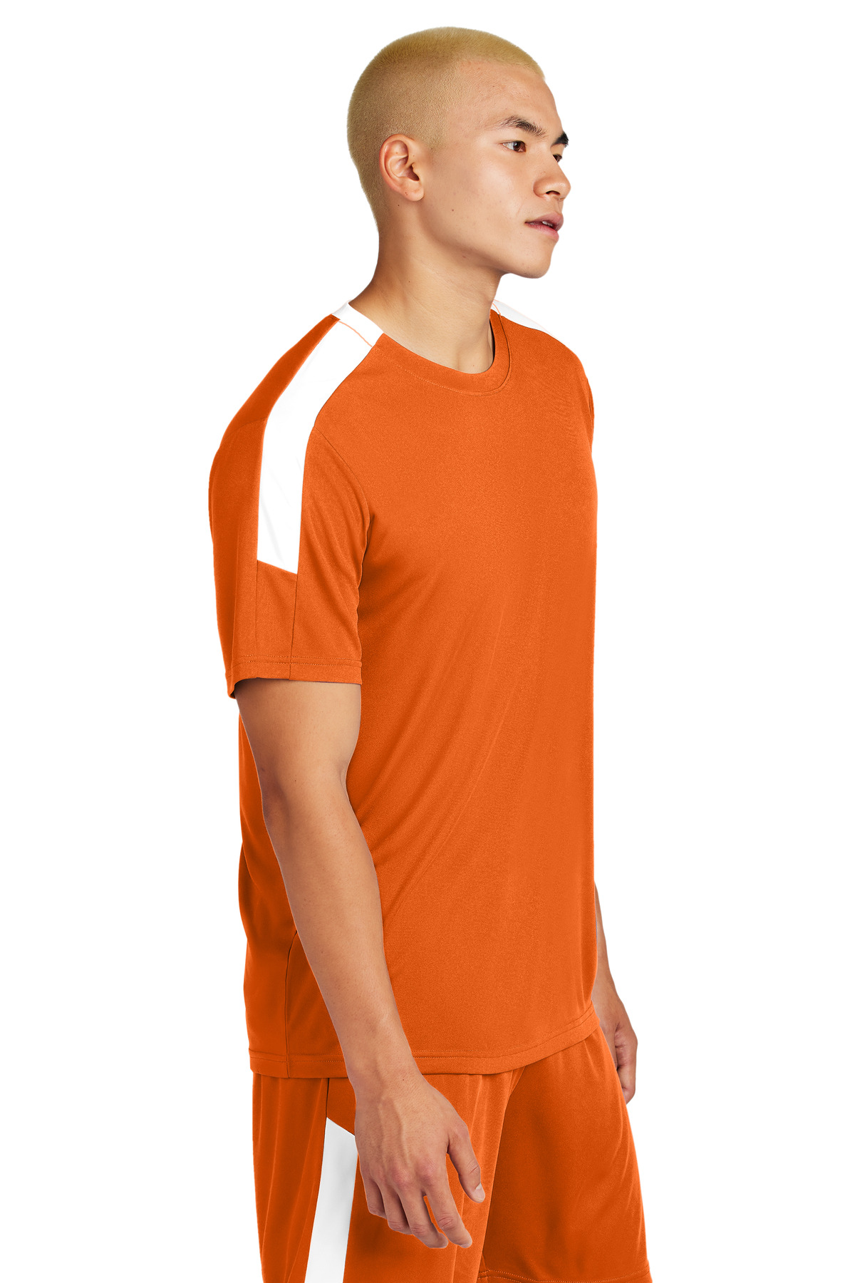 Sport-Tek ST100 Deep Orange / White