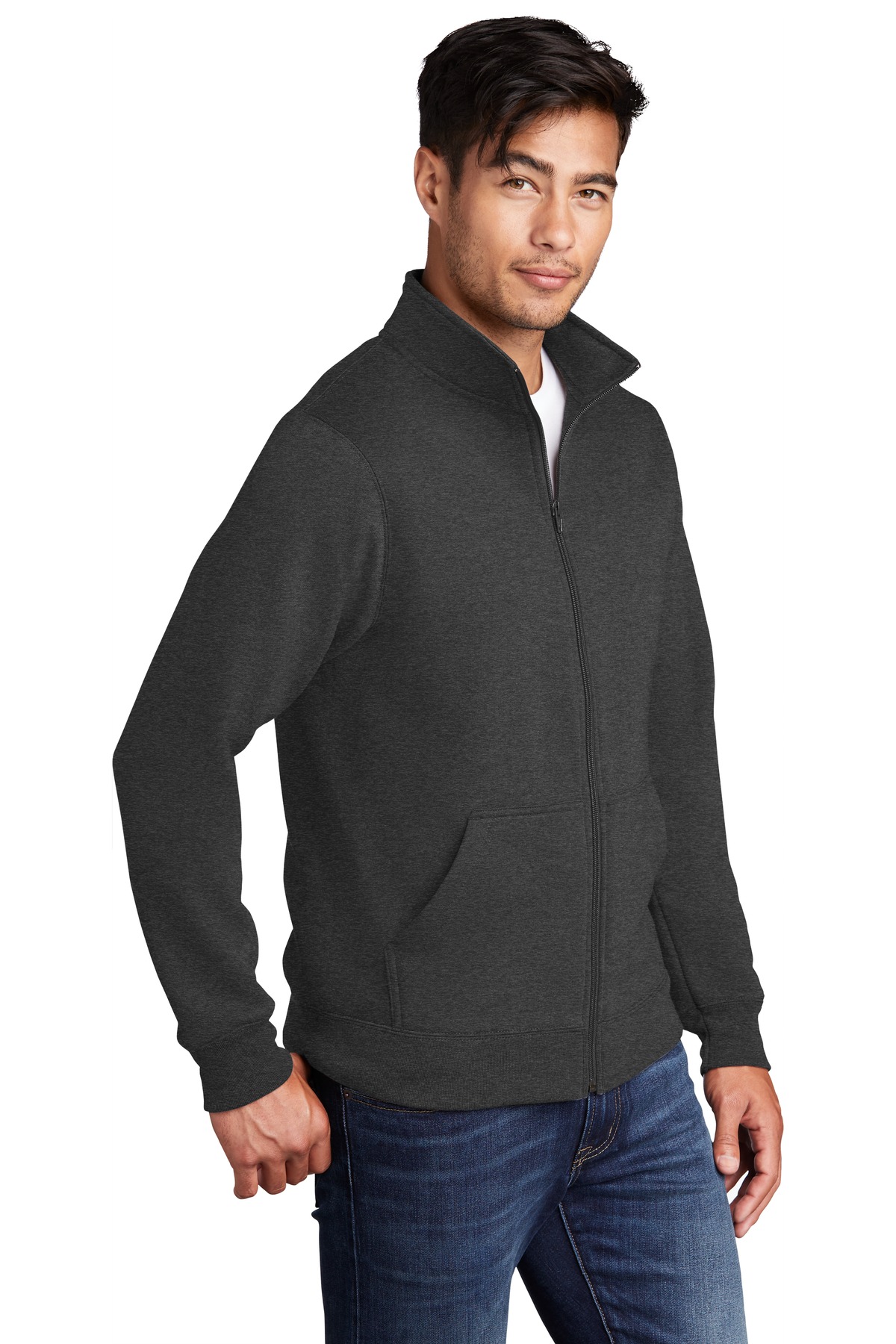 Port & Company PC78FZ Dark Heather Gray