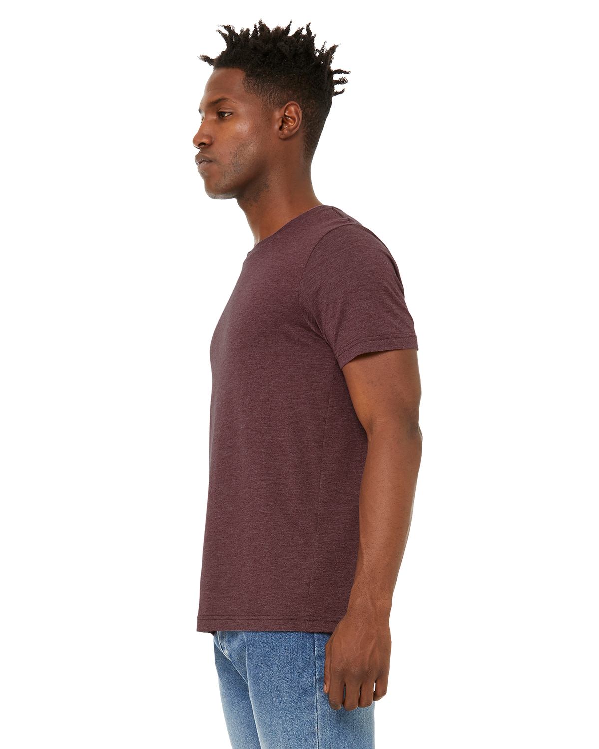 Bella + Canvas 3301C Heather Maroon