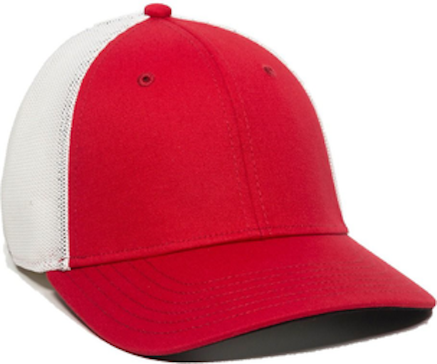 Outdoor Cap RGR-360M Red / White