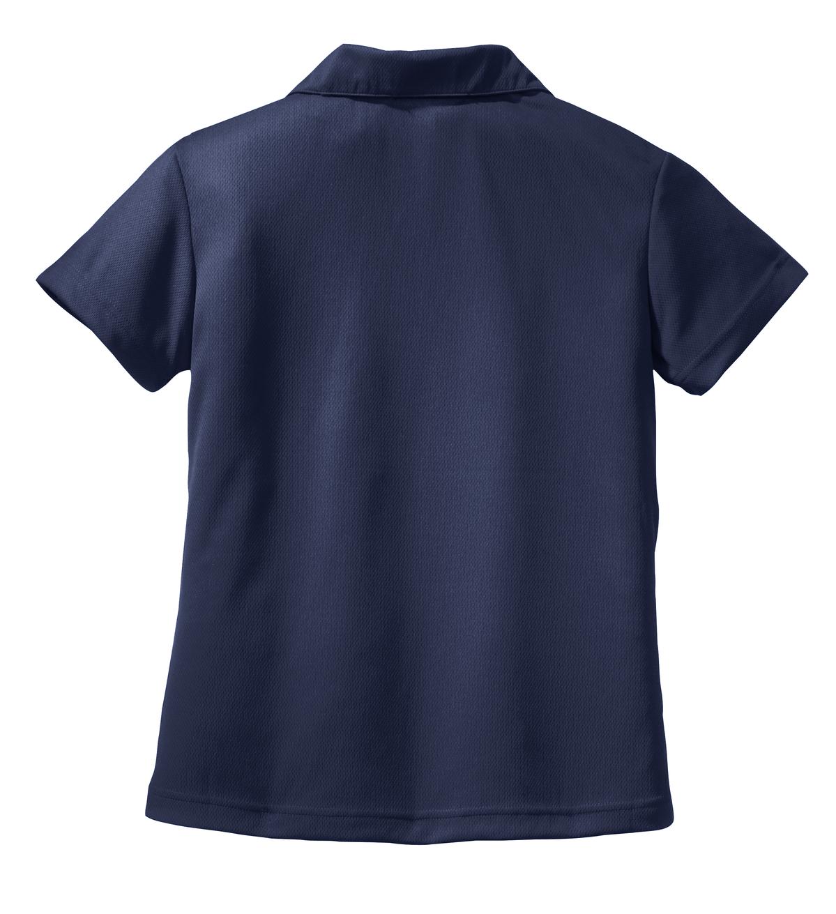 Sport Tek Women's Dri Mesh V Neck Polo L469 Navy | Jiffy