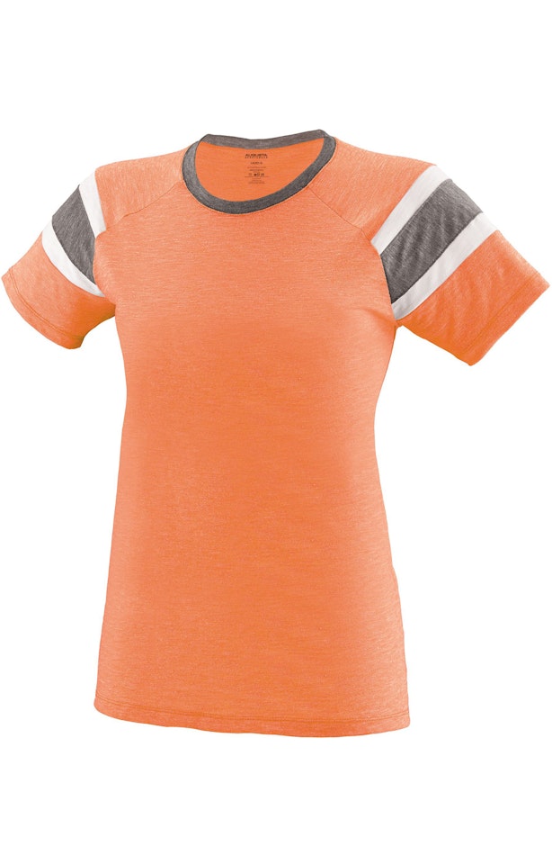 Augusta Sportswear 3011 Light Orange / Slt / White
