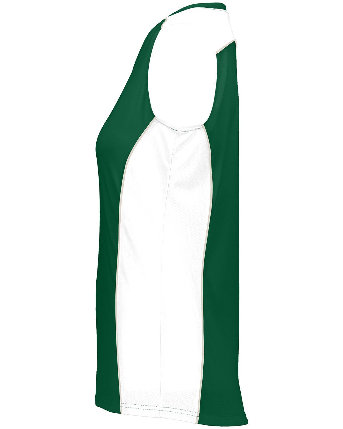 Augusta Sportswear 1676 Dark Green / White / S Gray