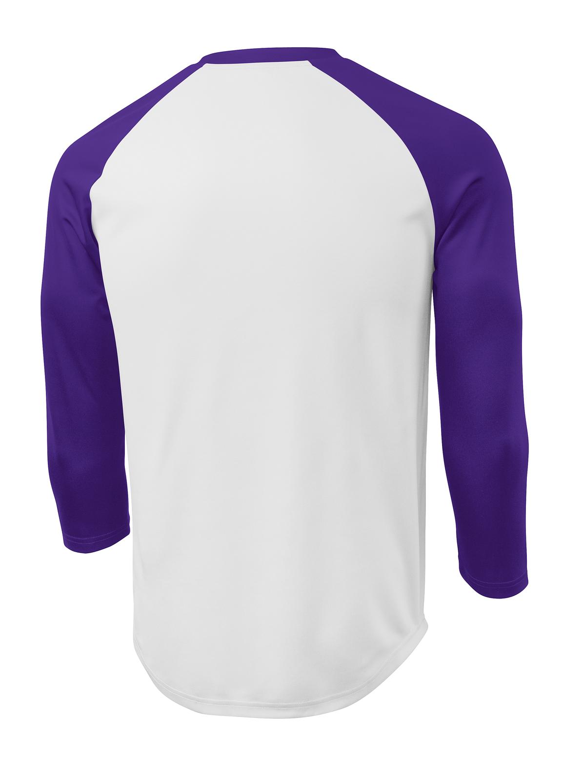 Sport-Tek ST205 White / Purple