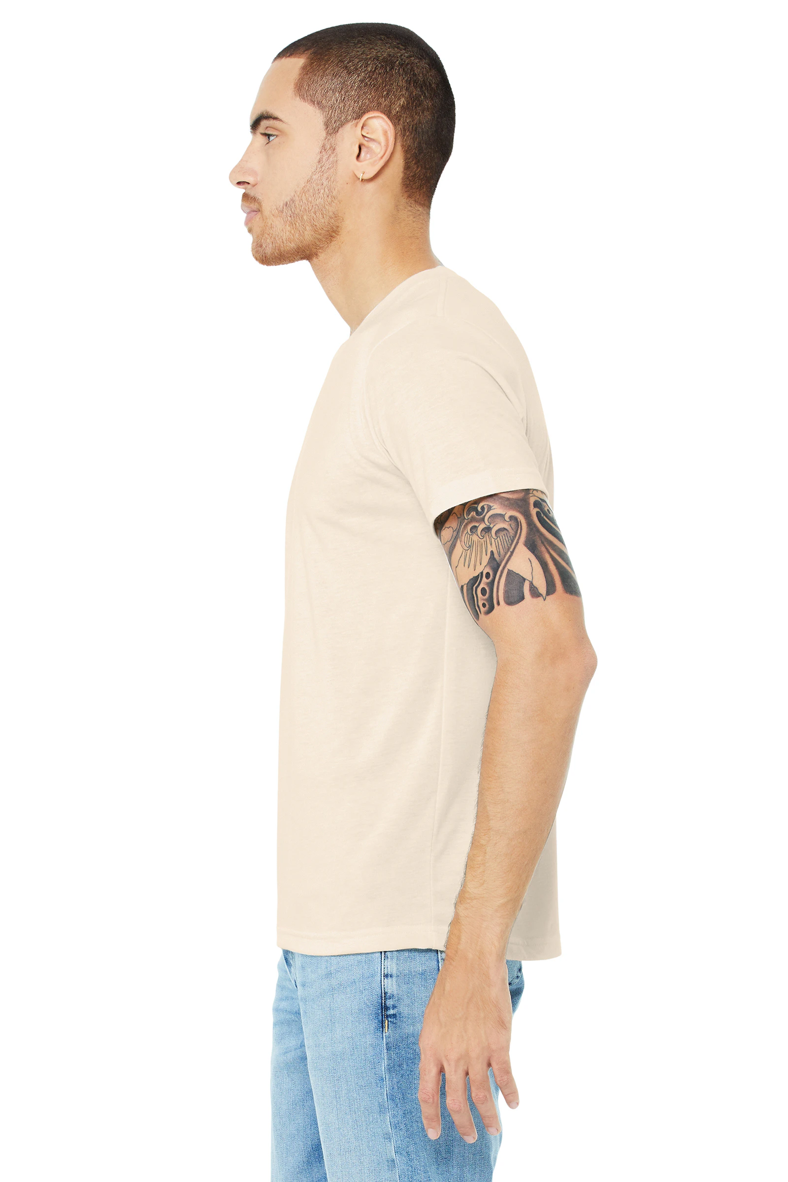 Bella Canvas Unisex Made In The Usa Jersey T Shirt 3001 U Natural | Jiffy