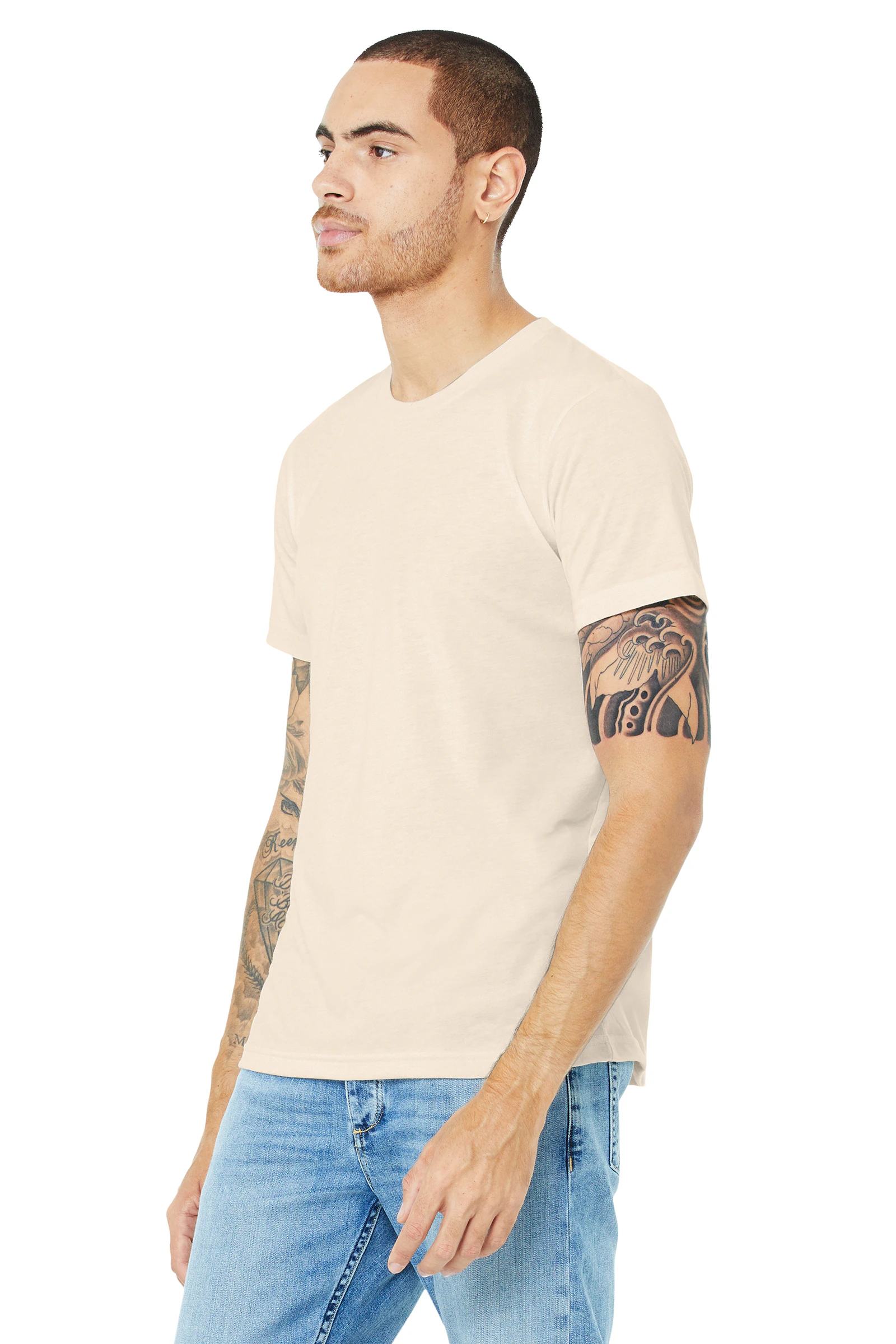 Bella Canvas Unisex Made In The Usa Jersey T Shirt 3001 U Natural | Jiffy