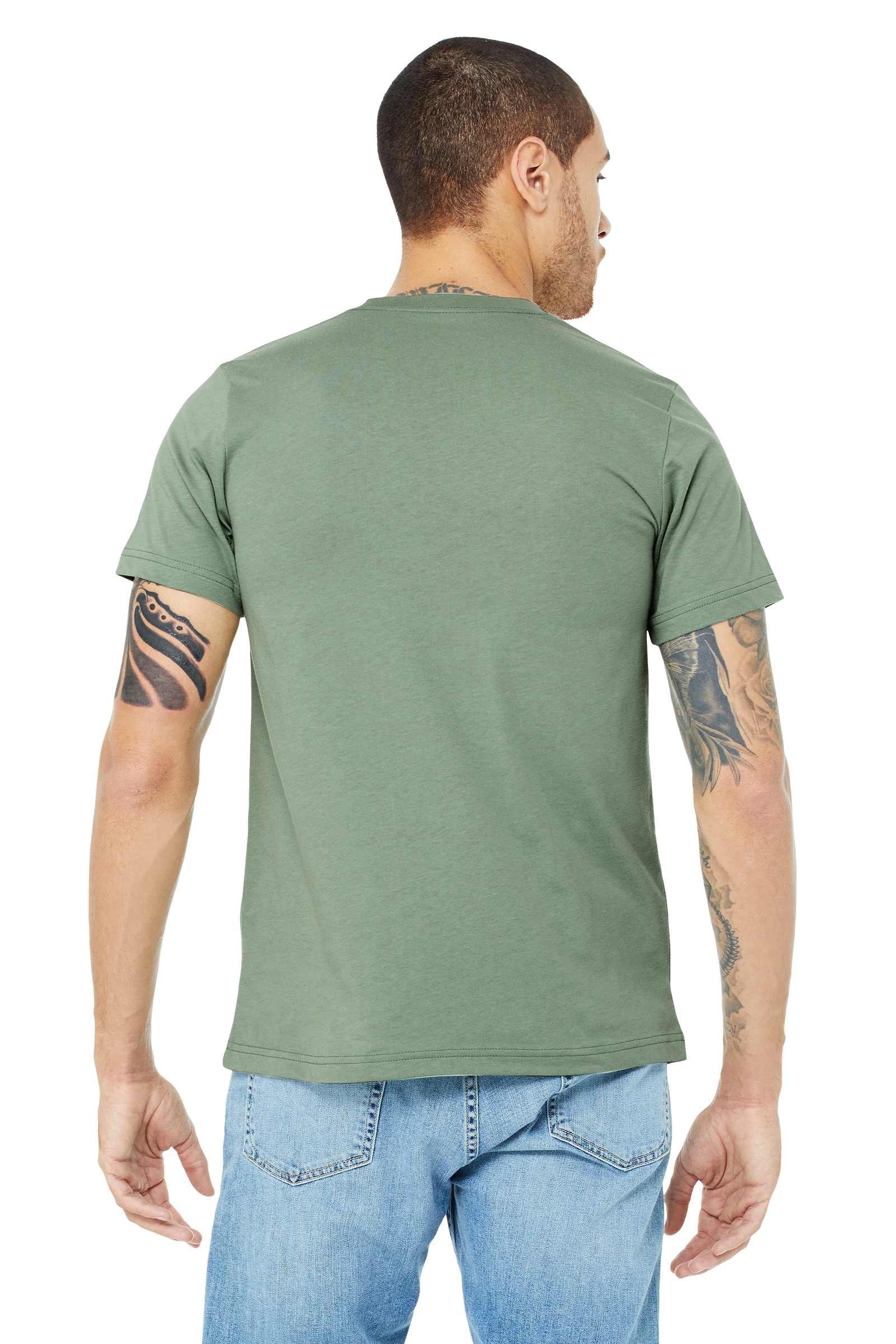 Bella Canvas Unisex Jersey T Shirt 3001 C Sage | Jiffy