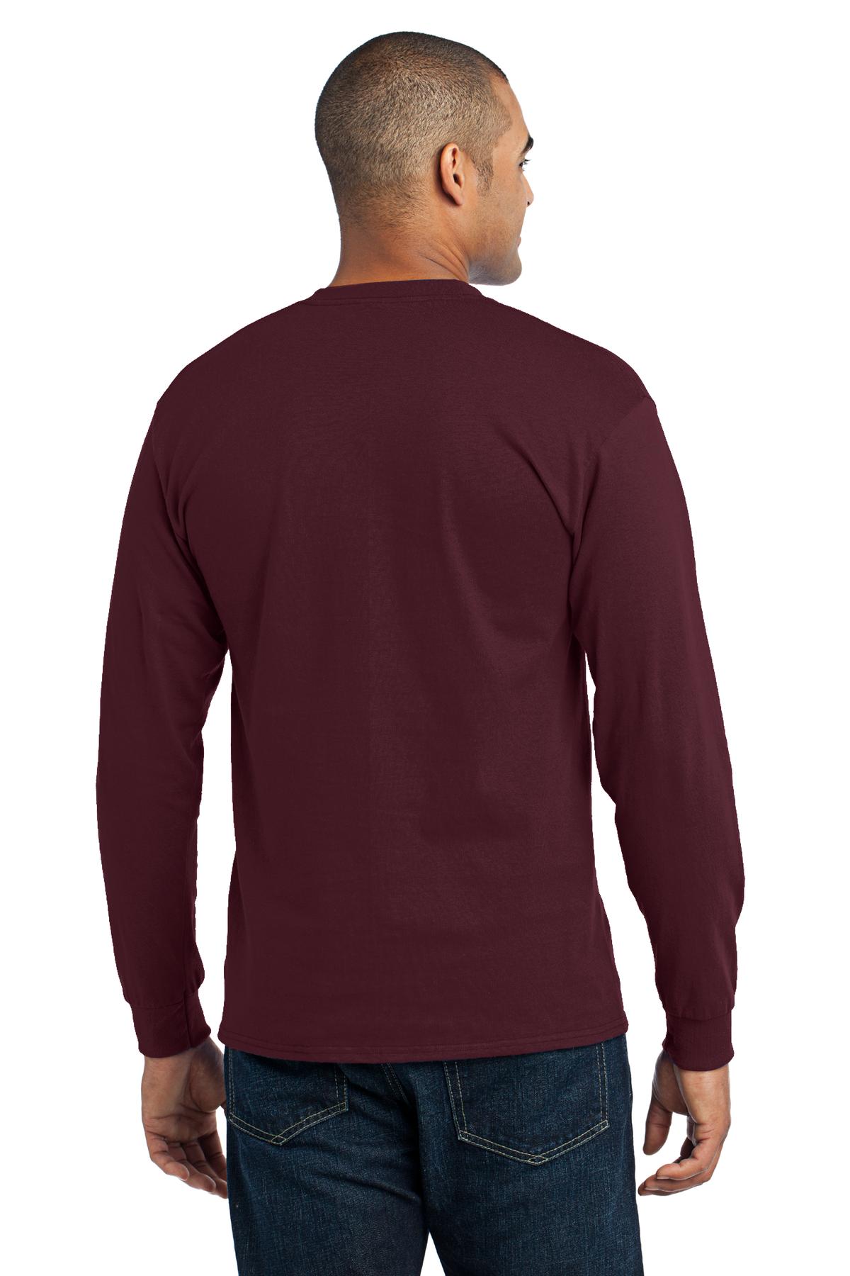 Port & Company PC55LS Athletic Maroon