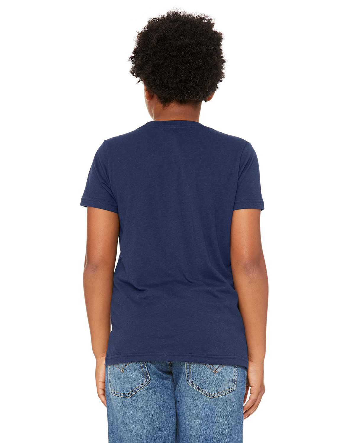 Bella + Canvas 3413Y Solid Navy Triblend