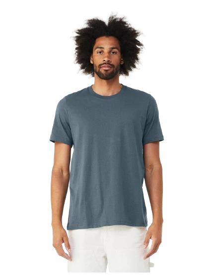 Bella Canvas Unisex Jersey T Shirt 3001 C Slate | Jiffy