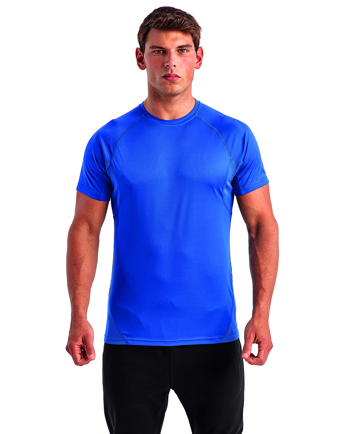 Tri Dri Unisex Panelled Tech T Shirt Td011 Royal | Jiffy