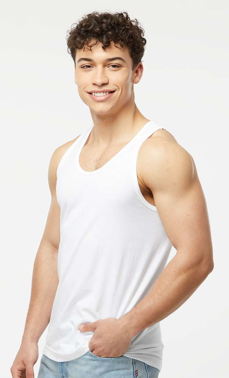 Tultex Unisex Fine Jersey Tank S105 Tc White | Jiffy