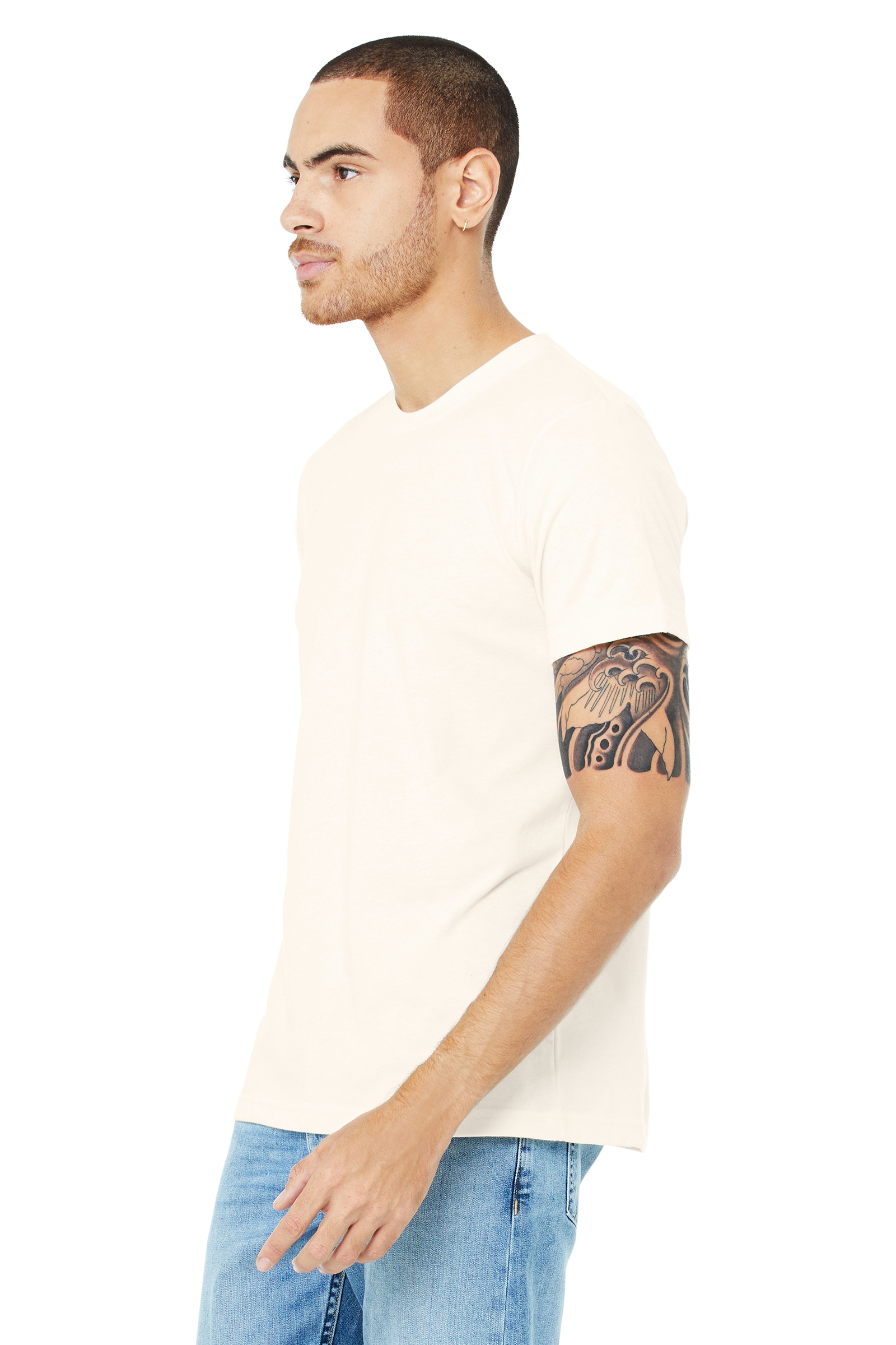 Bella + Canvas 3413C Solid Natural Triblend