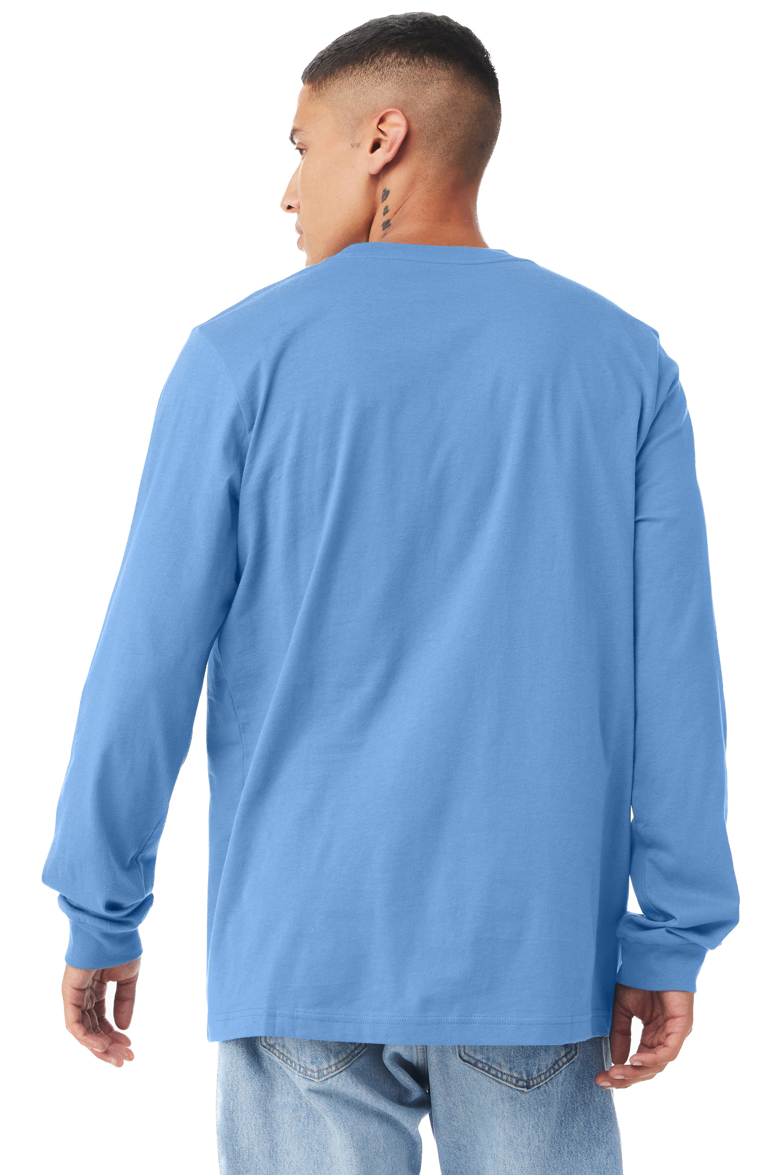 Bella + Canvas 3501CVC Heather Carolina Blue