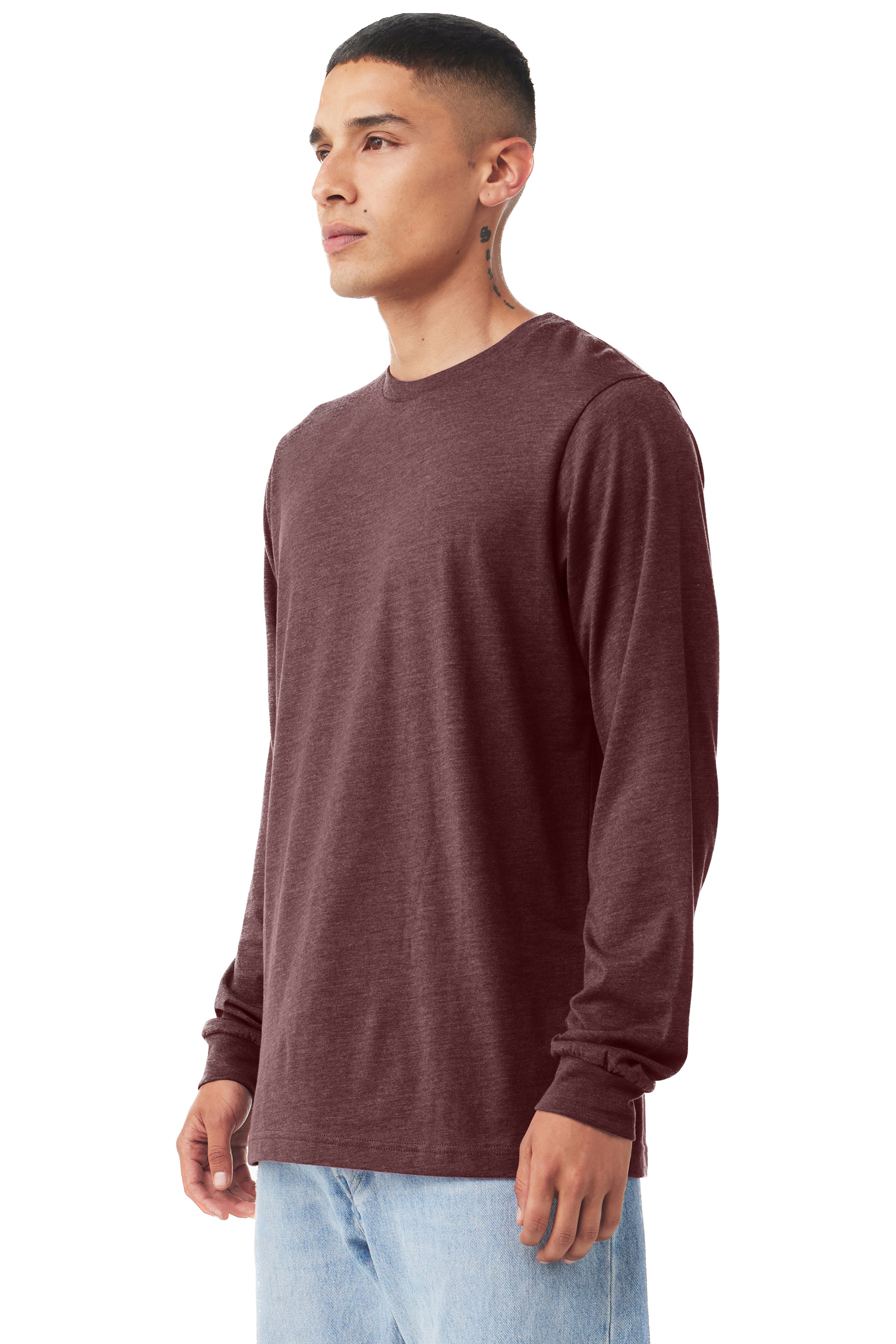 Bella + Canvas 3501CVC Heather Maroon