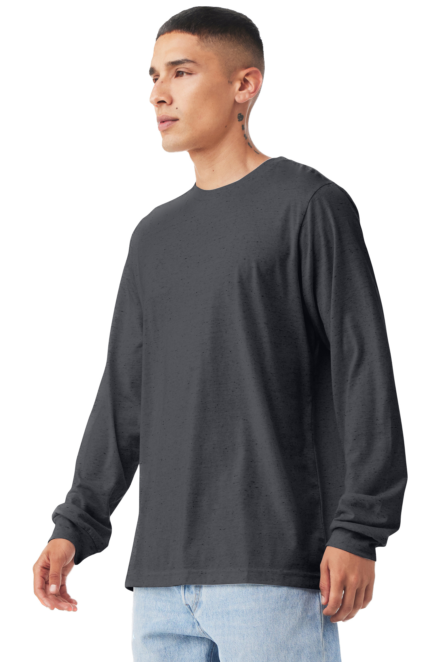 Bella + Canvas 3501CVC Heather Midnight Navy