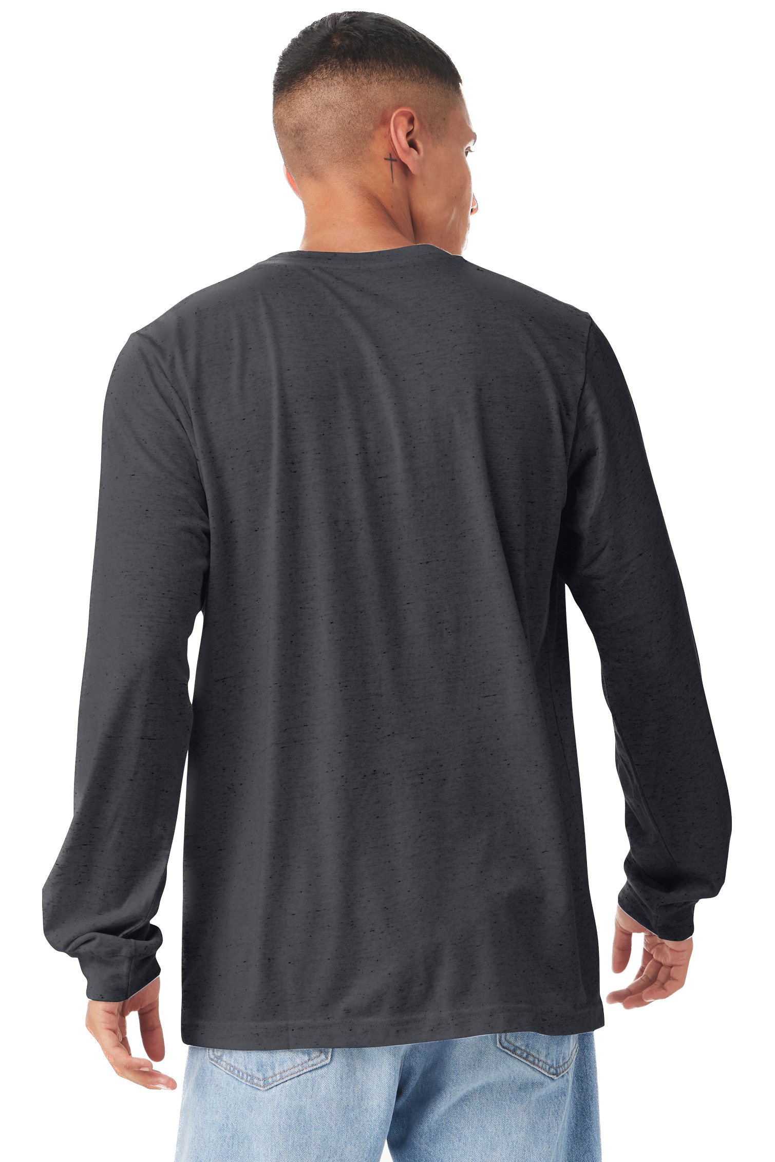 Bella + Canvas 3501CVC Heather Midnight Navy