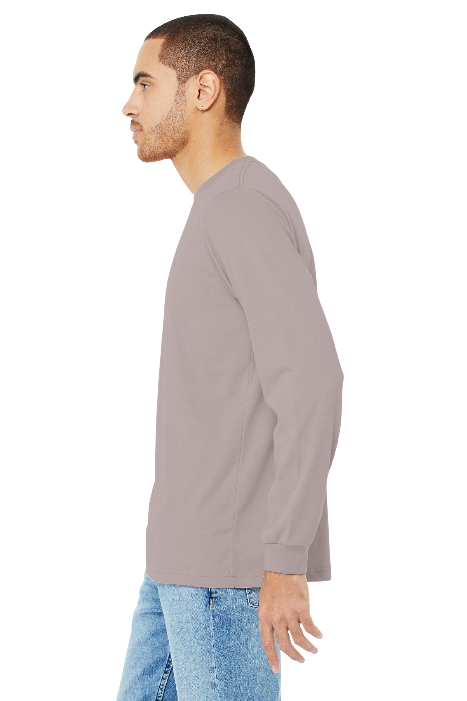 Bella + Canvas 3501CVC Heather Pink Gravel