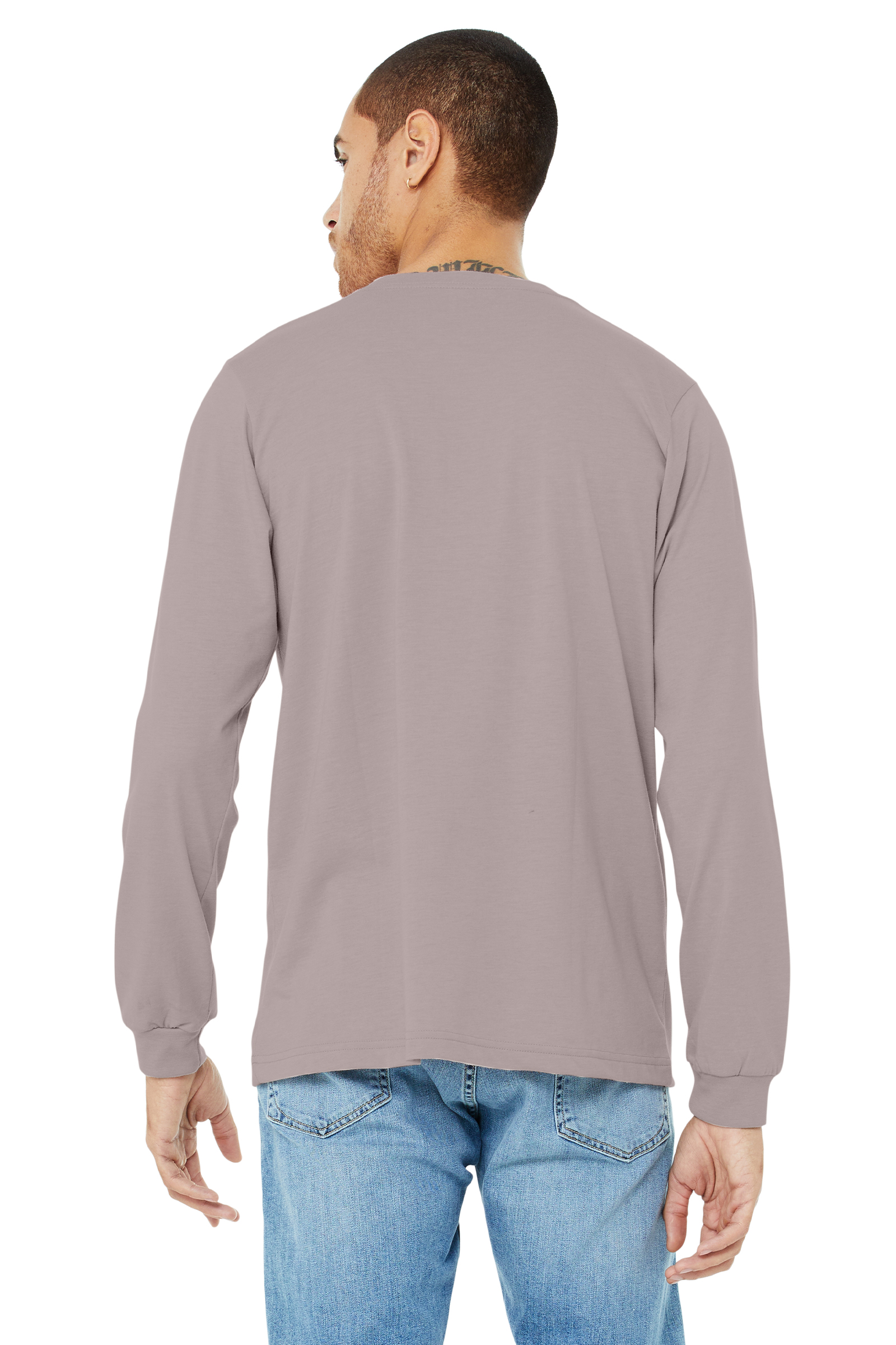 Bella + Canvas 3501CVC Heather Pink Gravel