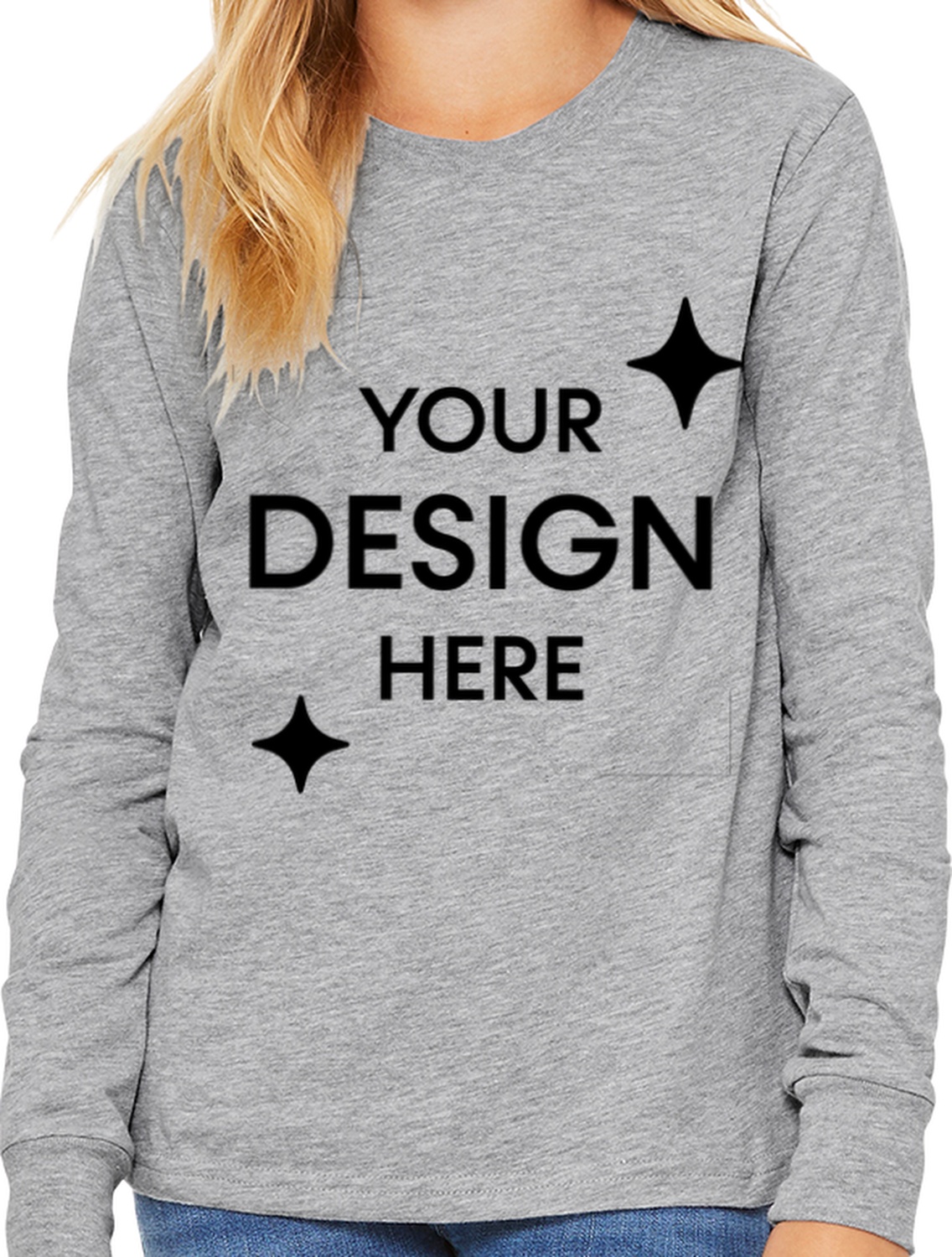 Youth Heather CVC Long Sleeve Tee