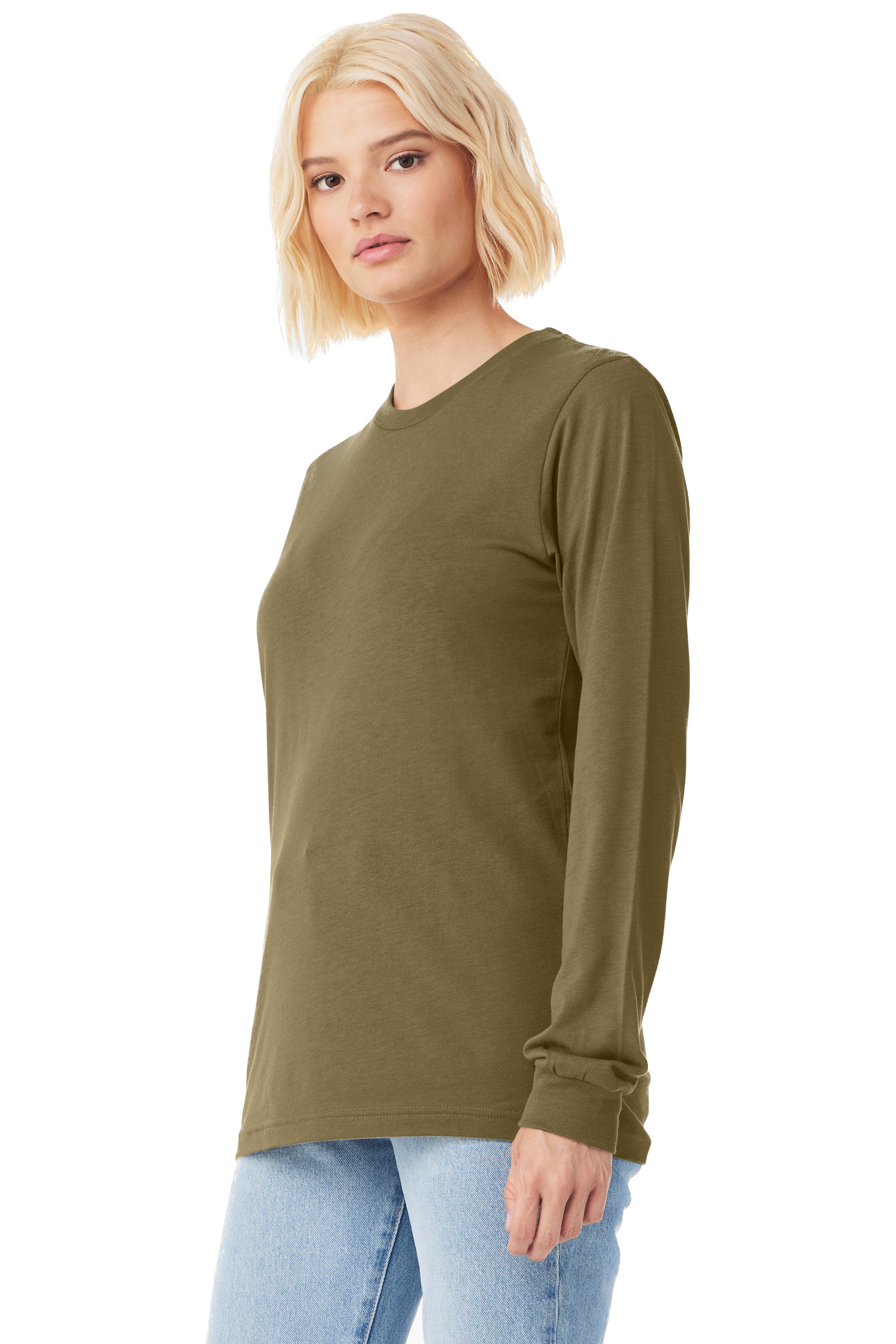 Bella + Canvas 3513 Olive Triblend