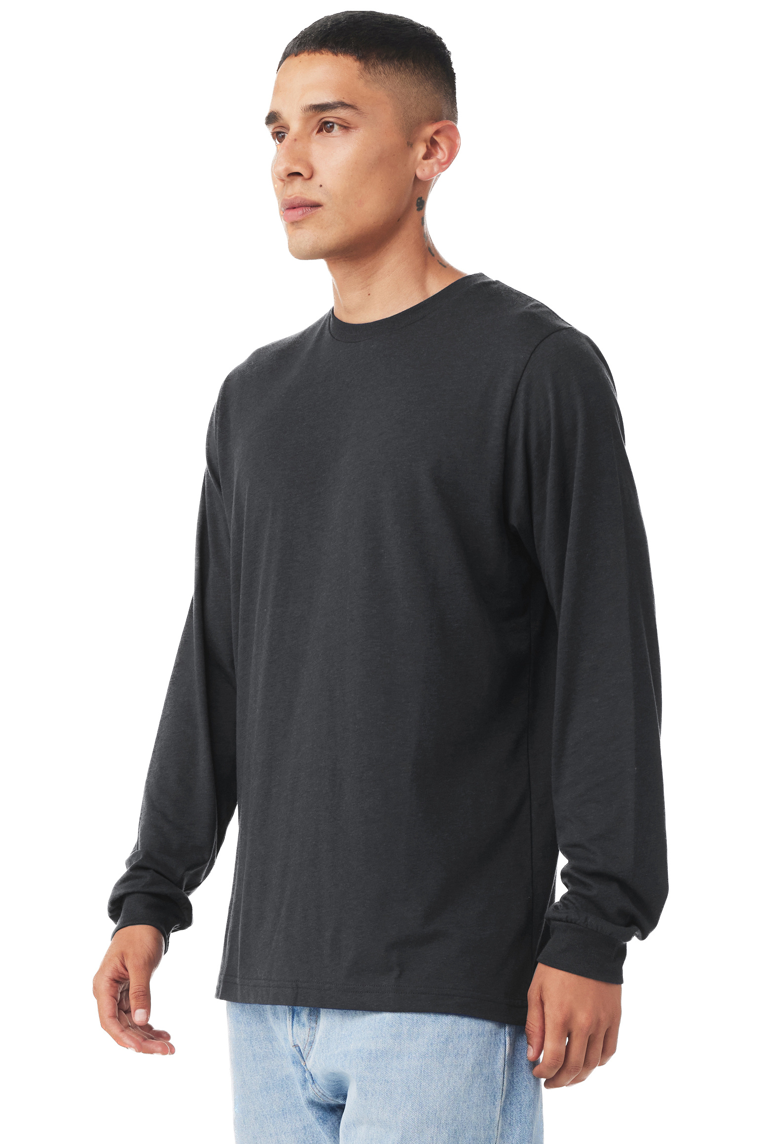 Bella + Canvas 3513 Solid Dark Gray Triblend