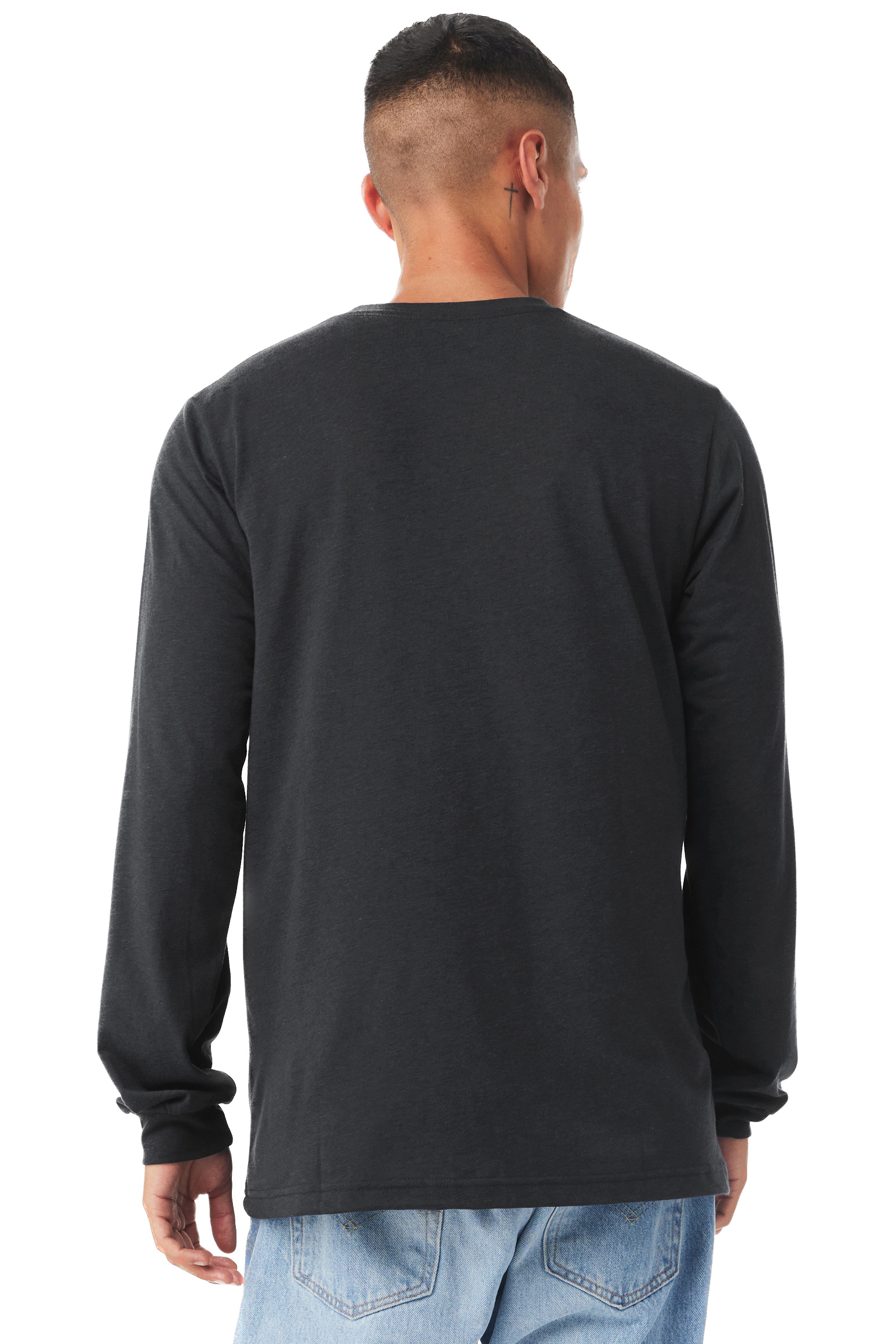 Bella + Canvas 3513 Solid Dark Gray Triblend