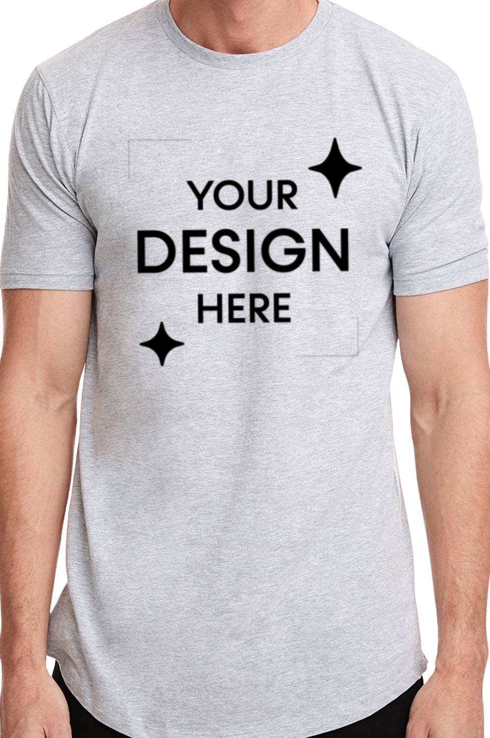 Men's Cotton Long Body Crew