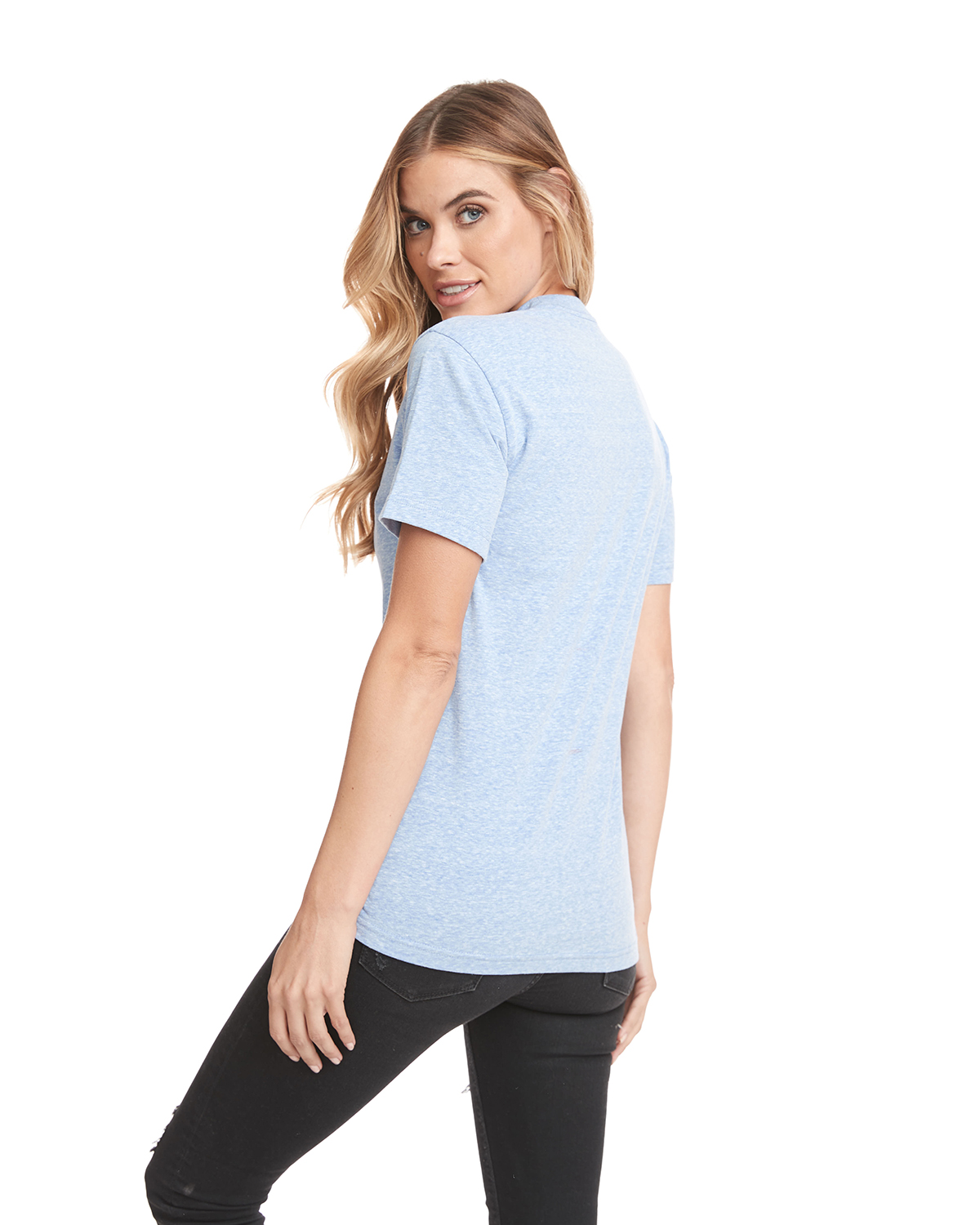 Next Level 6407 Snow Heather Blue