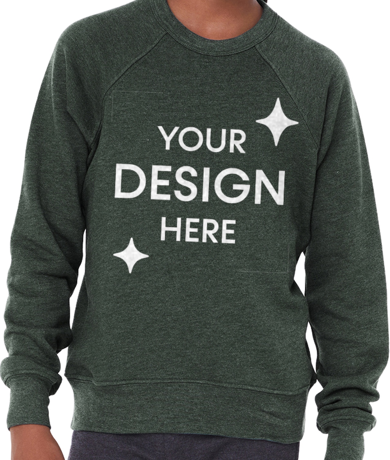 Youth Sponge Fleece Raglan Sweatshirt