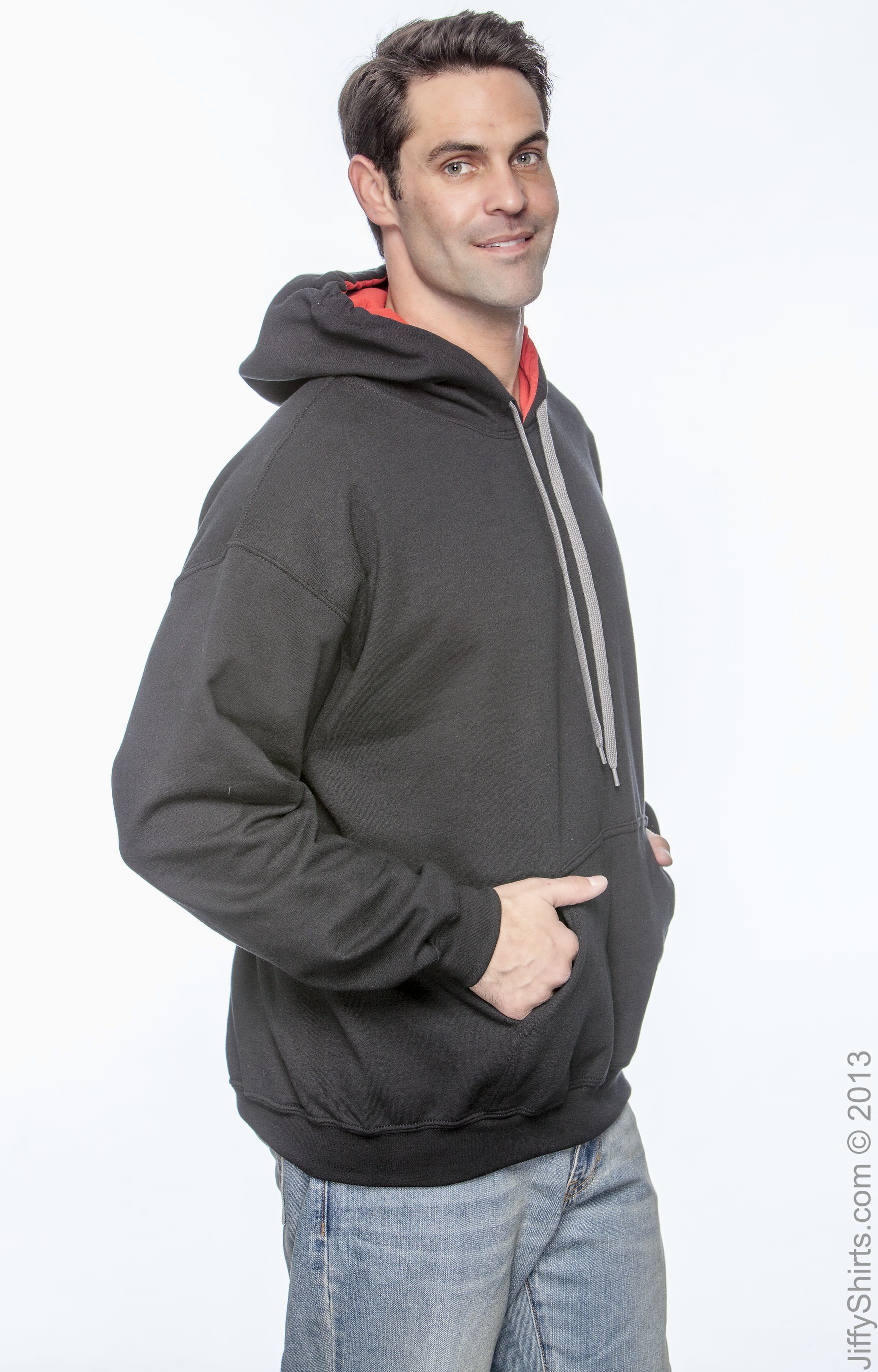 Gildan G185C Black / Red