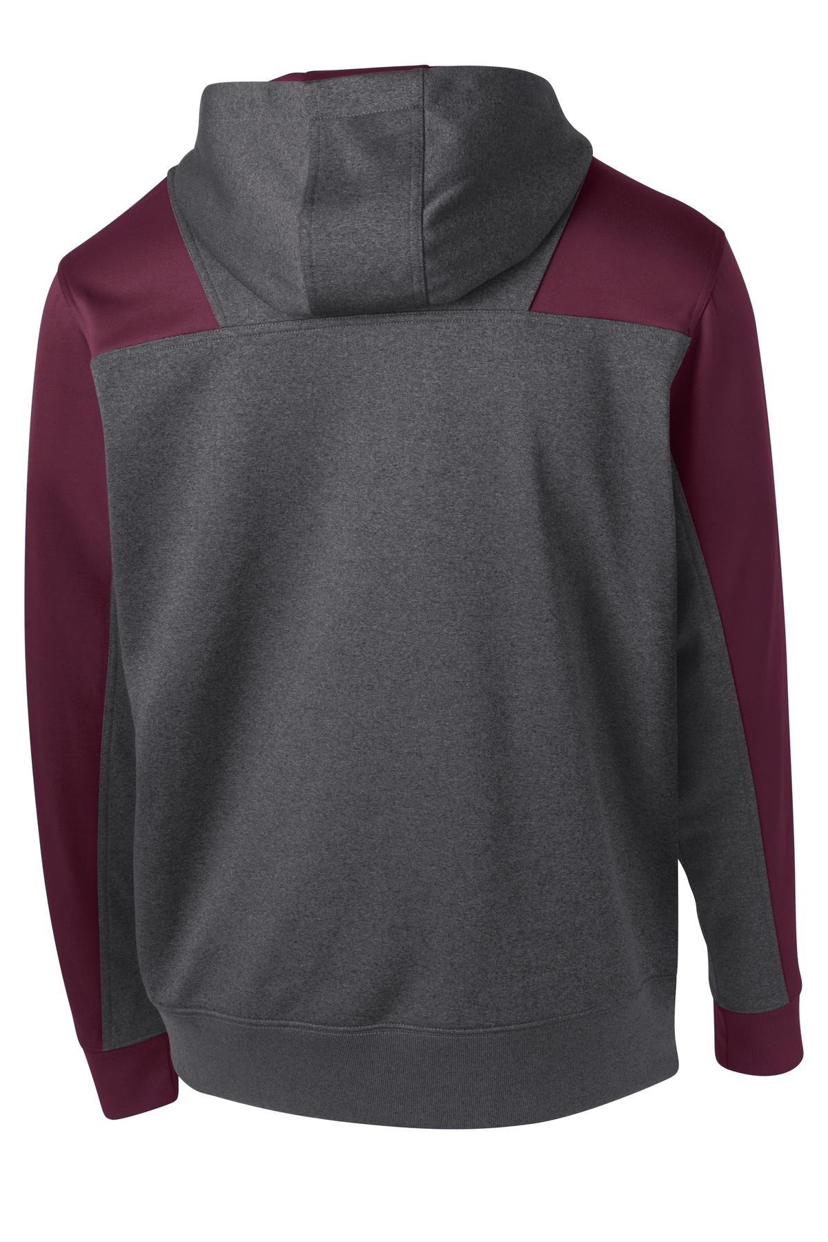 Sport-Tek ST249 Graphite Heather / Maroon