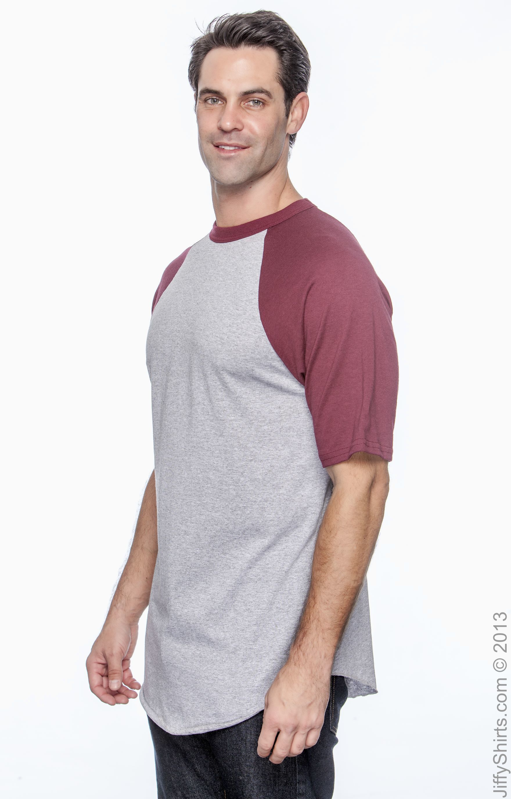 Augusta Sportswear 423 Athletic Heather / Maroon