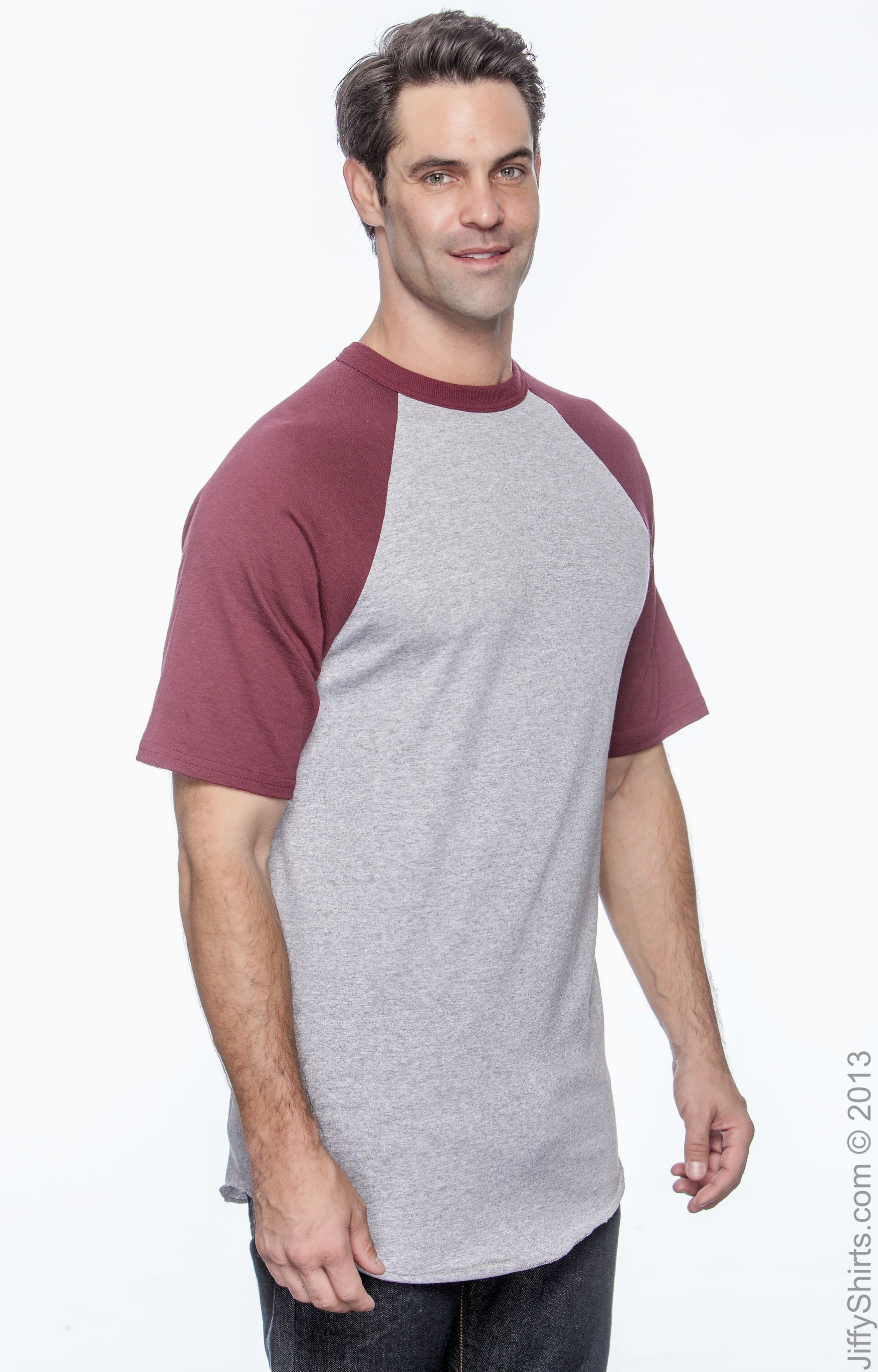 Augusta Sportswear 423 Athletic Heather / Maroon