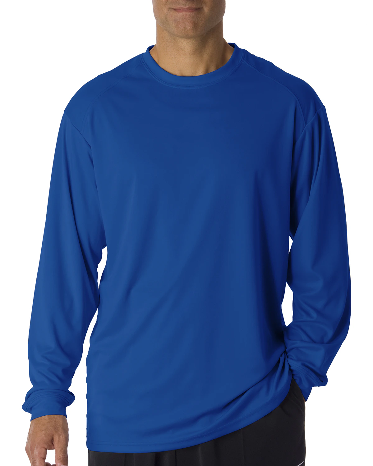Badger Basket Ombre Long Sleeve Tee - Unisex Adult Shirt, Size Medium