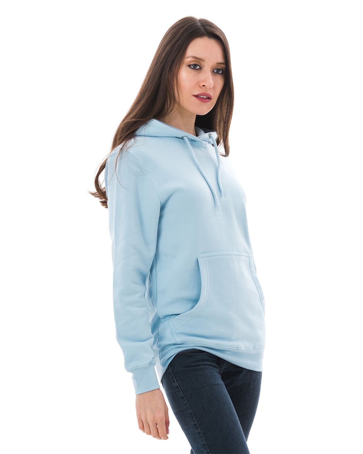 Lane Seven Unisex Premium Pullover Hoodie Ls14001 Blue Mist