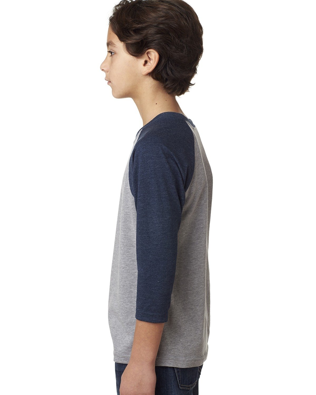 Next Level 3352 Midnight Navy / Dark Heather Gray