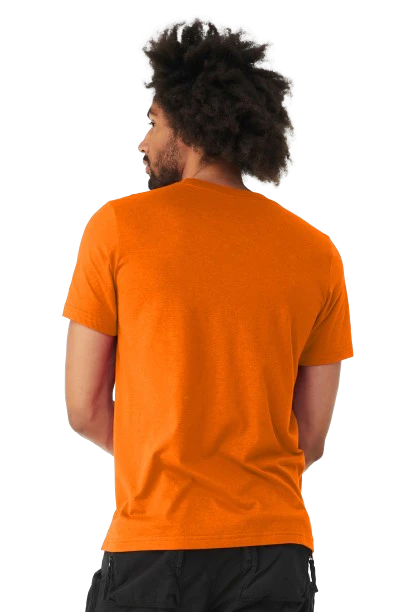 Custom T-Shirts Neon Orange - Bella + Canvas 3001CVC | Jiffy Custom Print