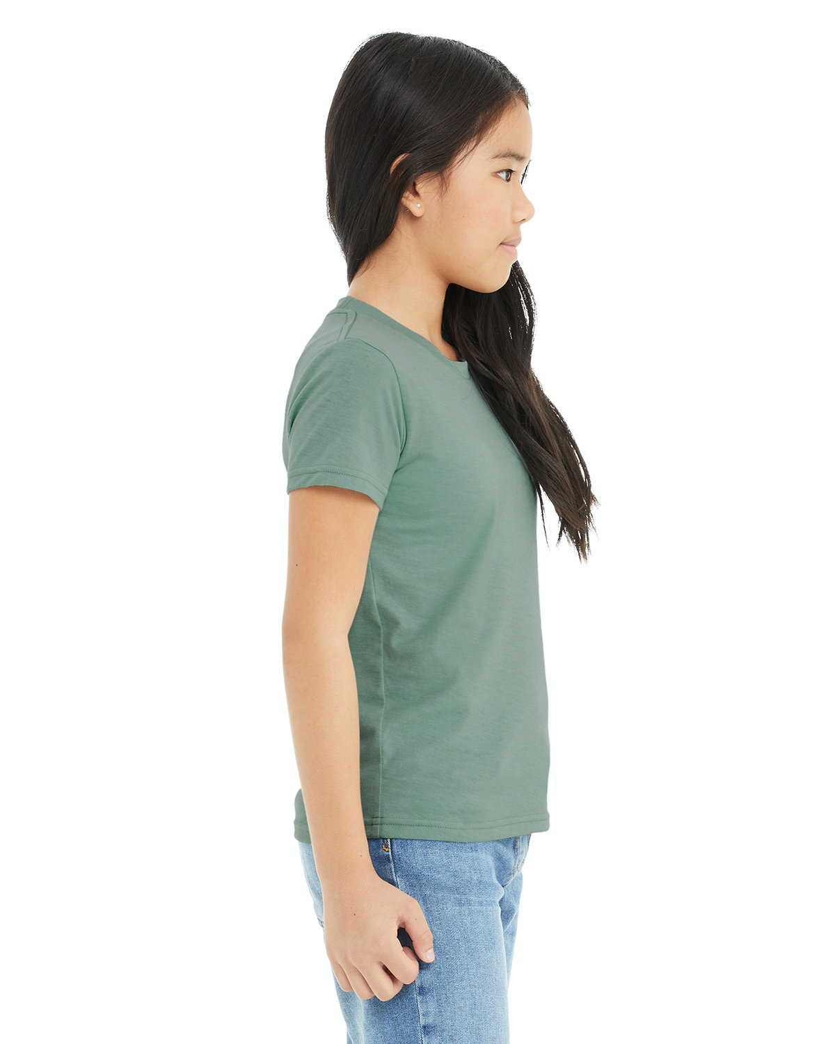 Bella + Canvas 3001YCVC Heather Dusty Blue