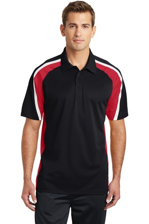 Sport-Tek ST654 Black / True Red / White