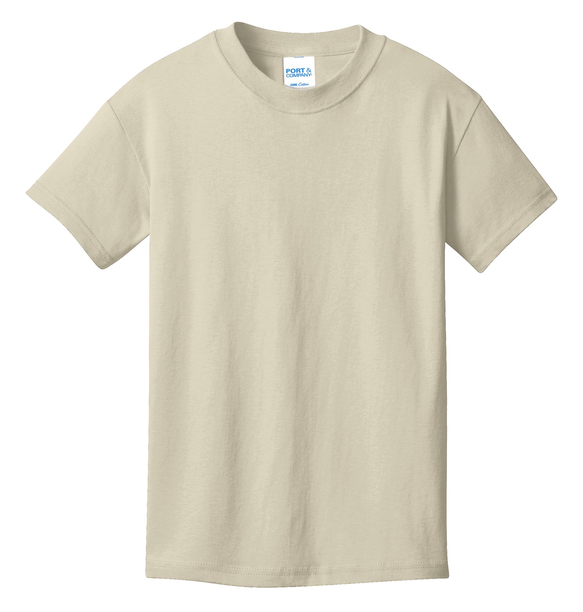 Port & Company Youth Core Cotton Tee Pc54 Y Natural | Jiffy