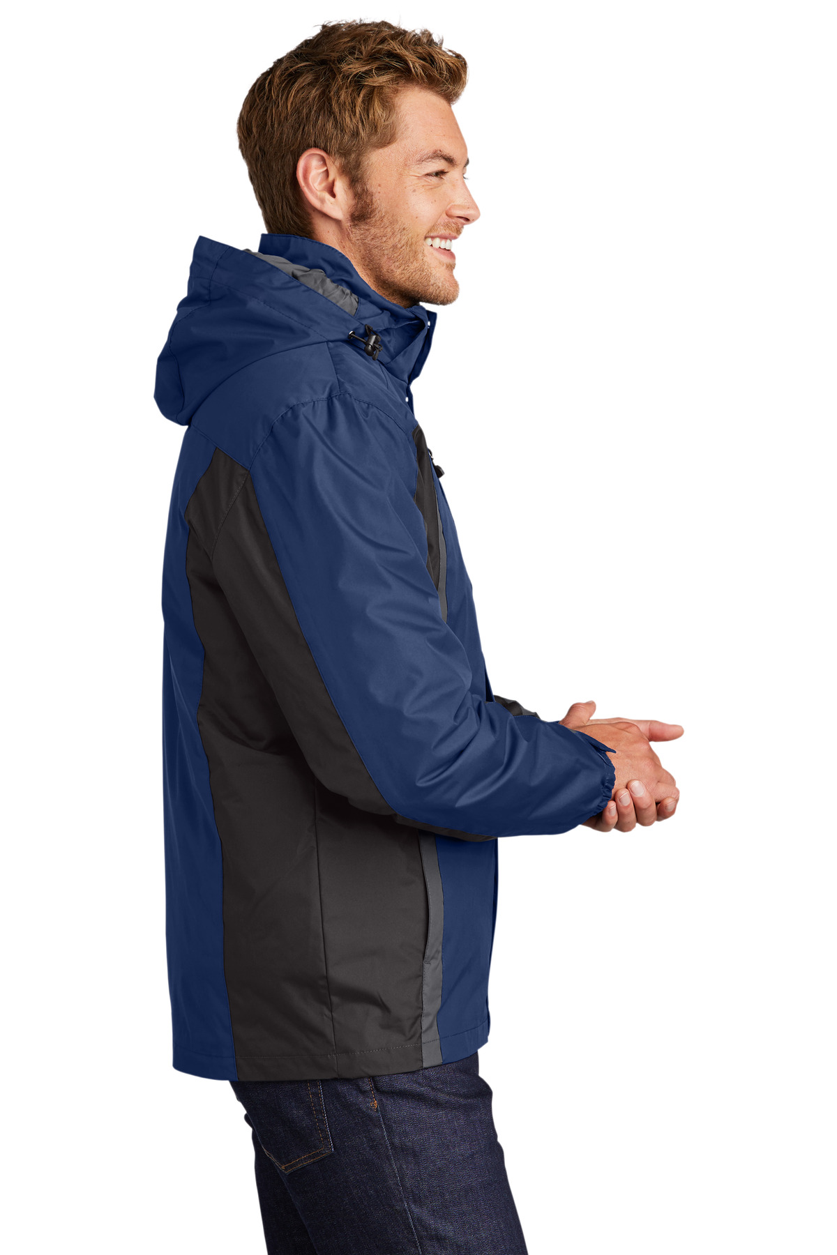 Port Authority J321 Ad Blue / Black / Gray