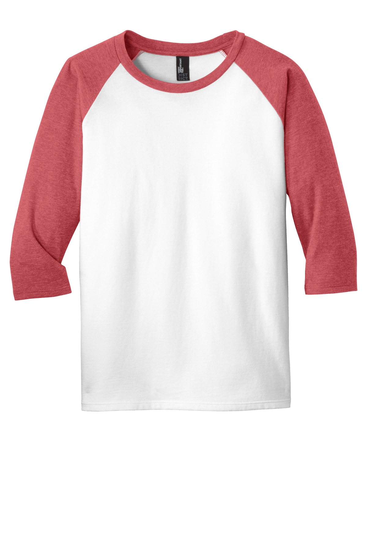 District DT6210Y Heather Red / White