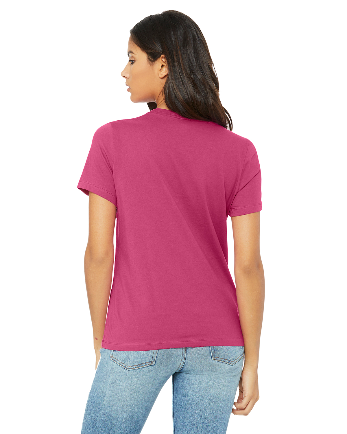 Store Berry Color Loose Short Sleeve T-Shirt for Small Women