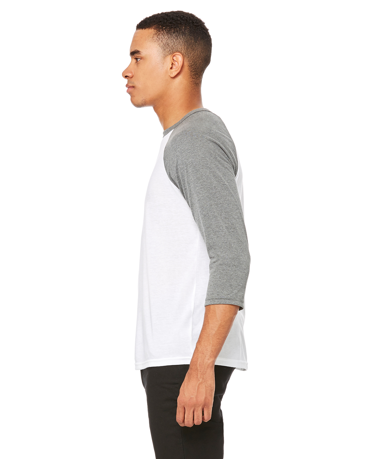 Bella + Canvas 3200 White / Heather Deep