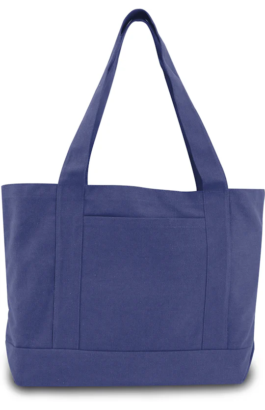Liberty Bags Carmel XL Boat Tote – Natural/Forest, 23” Wide, Canvas With Inside Pocket & Key Fob