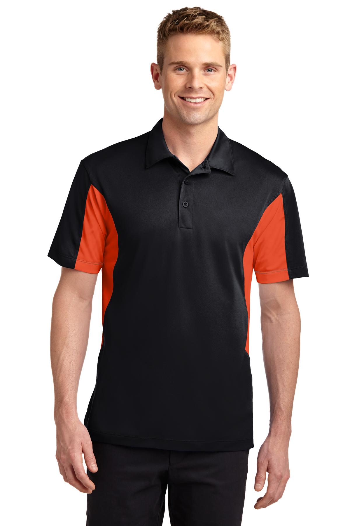 Sport-Tek TST655 Black / Deep Orange